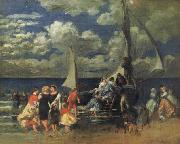 Pierre Renoir Return of a Boating Party china oil painting reproduction